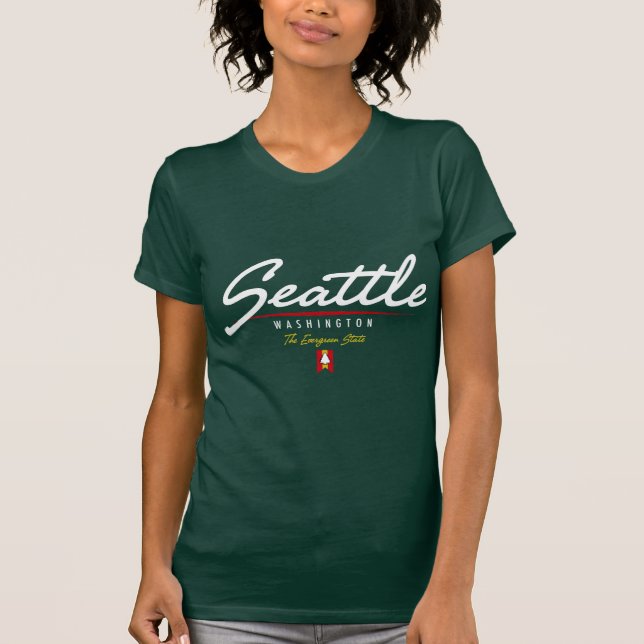Seattle-Skript T-Shirt (Vorderseite)