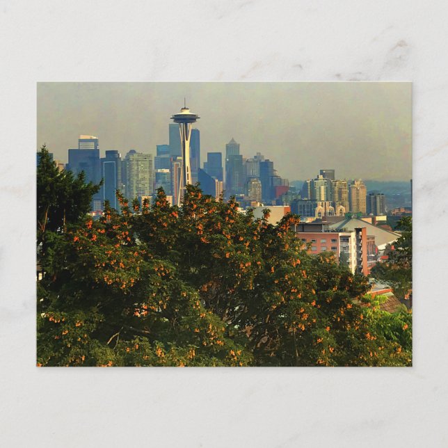 Seattle Skyline #1 Postcard Postkarte (Vorderseite)