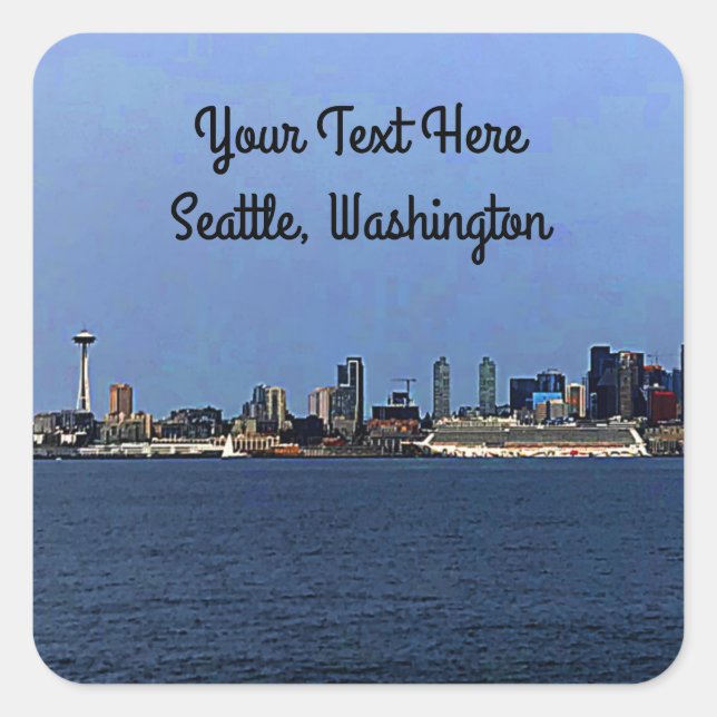 Seattle Skyline #2-1 Stickers (Vorderseite)