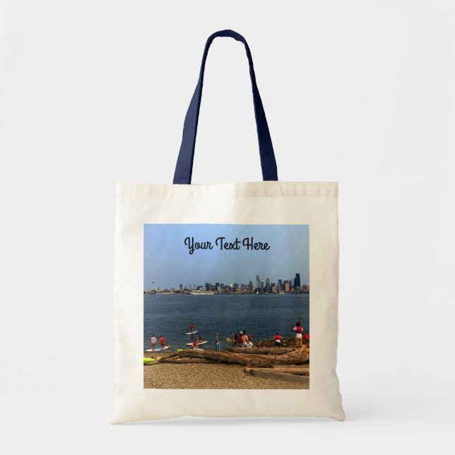 Seattle Skyline #4 Tote Bag Tragetasche (Vorne)