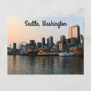 Seattle Skyline #5 Postcard Postkarte