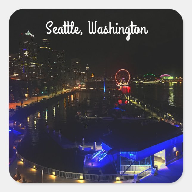 Seattle Skyline #6 Stickers (Vorderseite)