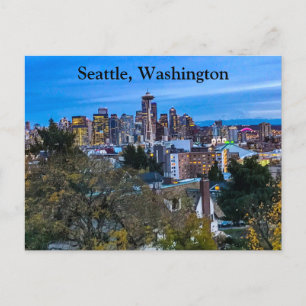Seattle Skyline #7 Postcard Postkarte