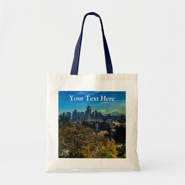 Seattle Skyline #9 Tote Bag Tragetasche (Vorne)