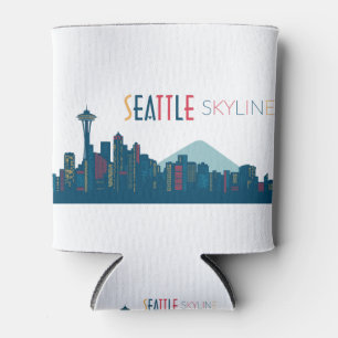 Seattle Skyline Blue Dosenkühler