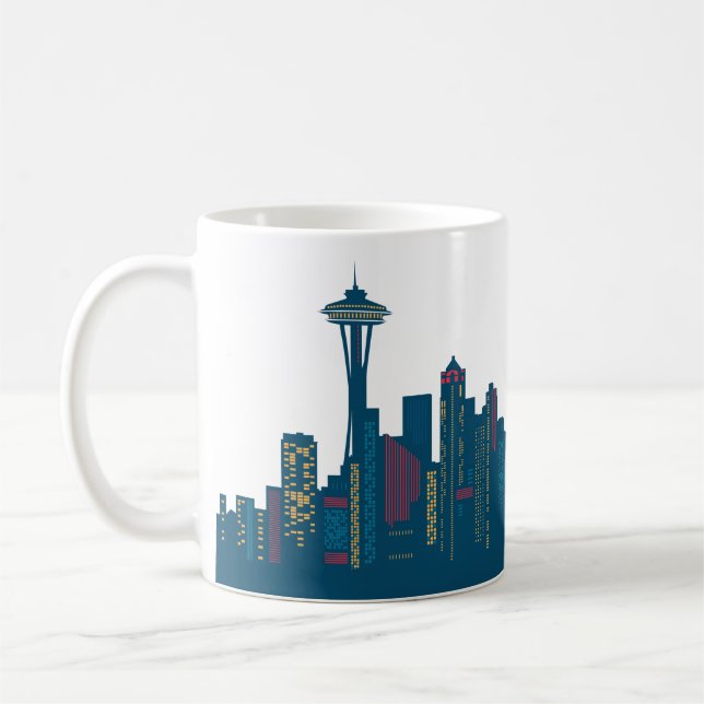 Seattle Skyline Coffee Tasse (Links)
