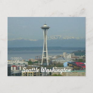 Seattle Skyline Foto Postkarte