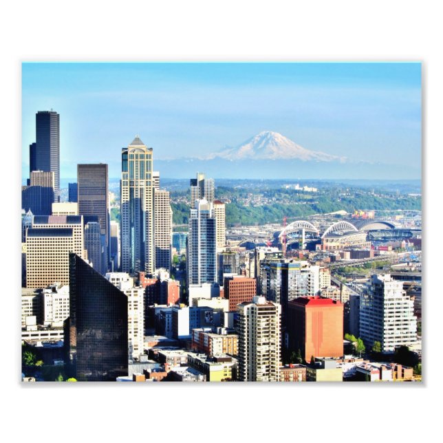 Seattle Skyline Fotodruck (Vorne)