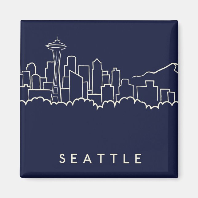 Seattle Skyline Magnet (Vorne)