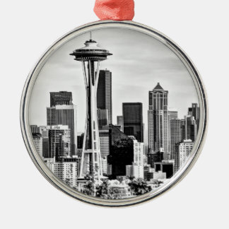 Seattle-Skyline Ornament Aus Metall