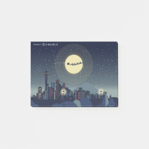 Seattle Skyline Post-it Klebezettel