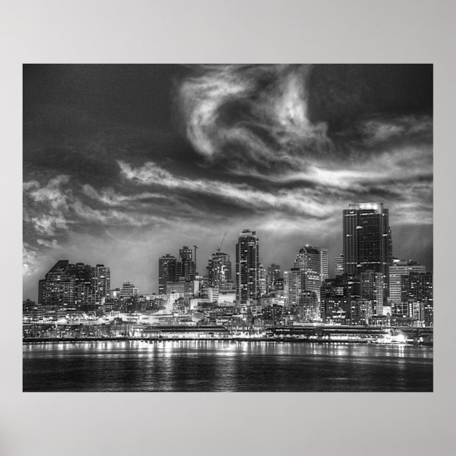 Seattle Skyline Poster (Vorne)
