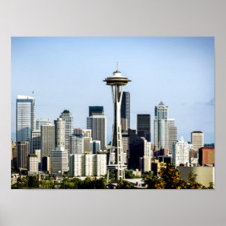 Seattle-Skyline  Poster