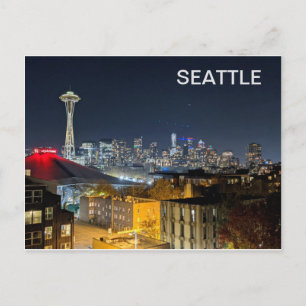 Seattle Skyline Postkarte
