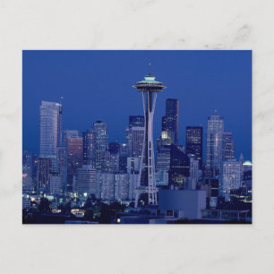 Seattle Skyline Postkarte