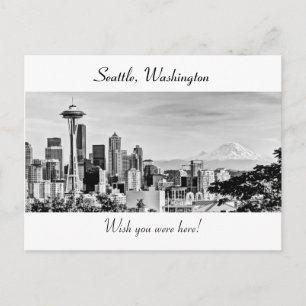 Seattle Skyline Postkarte
