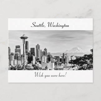 Seattle Skyline Postkarte
