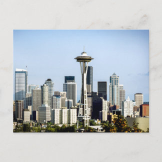 Seattle-Skyline  Postkarte