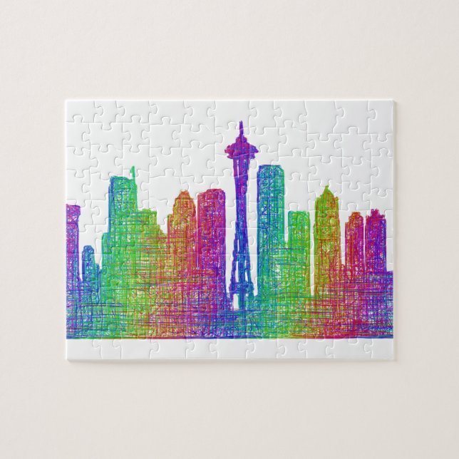 Seattle-Skyline Puzzle (Horizontal)