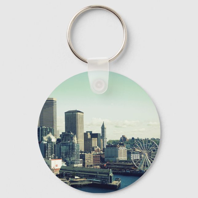 Seattle Skyline Schlüsselanhänger (Vorderseite)