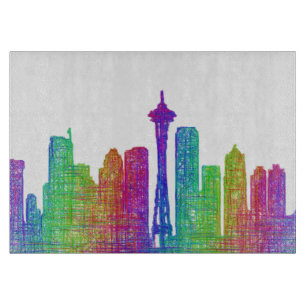 Seattle-Skyline Schneidebrett