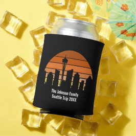 Seattle Skyline Sunset Personalisiert Dosenkühler