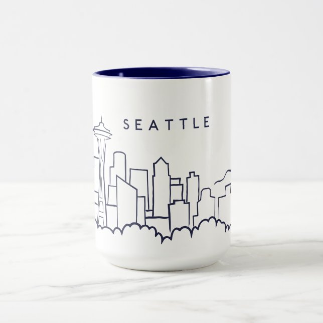 Seattle-Skyline Tasse (Zentrum)