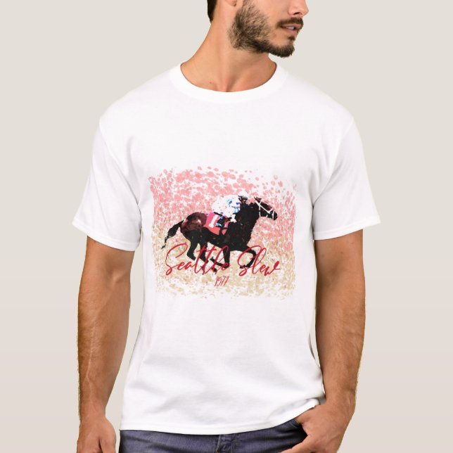Seattle Slew 1977 Champion Triple Crown Gewinner T-Shirt (Vorderseite)