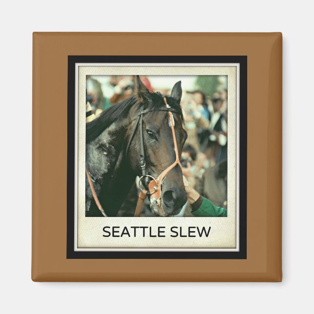 Seattle Slew Vollblut 1978 Magnet (Vorne)