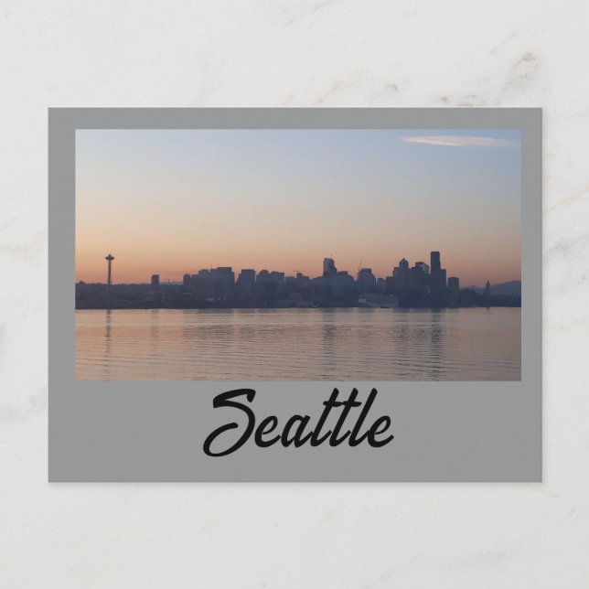 Seattle Sonnenaufgang Postkarte (Vorderseite)