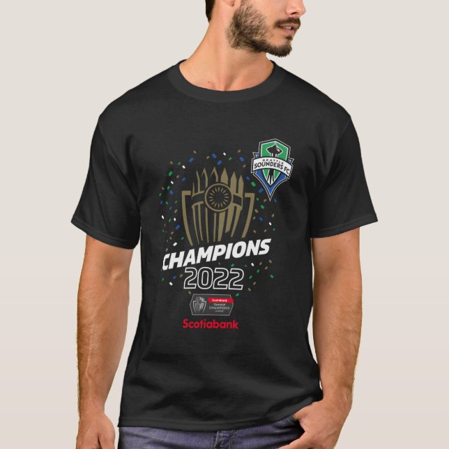 Seattle Sounders Champions 2022 Concacaf Champions T-Shirt (Vorderseite)