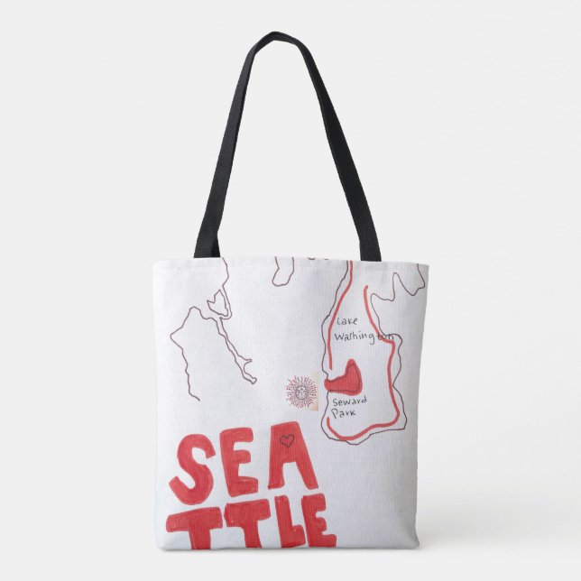 SEATTLE Souvenir Tote Bag (Rückseite)