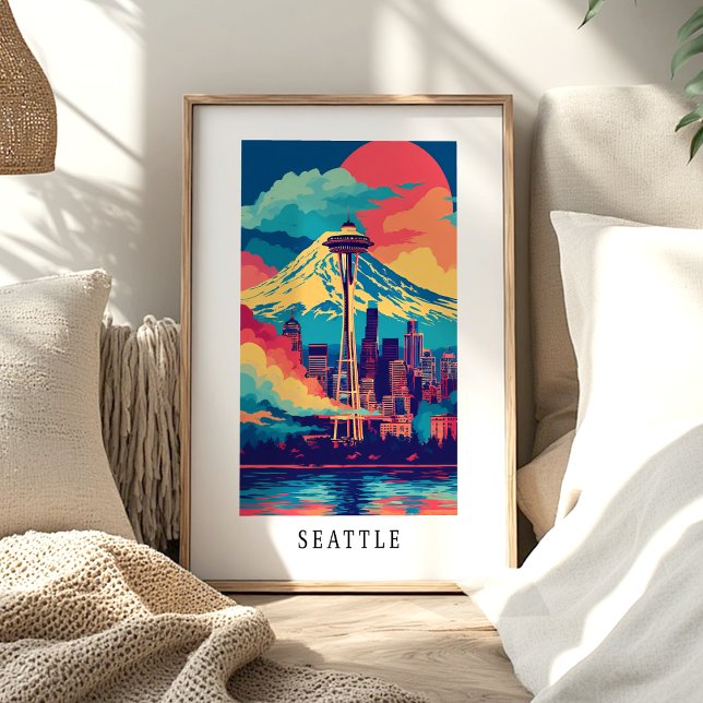 Seattle Space Needle Skyline Poster (Von Creator hochgeladen)