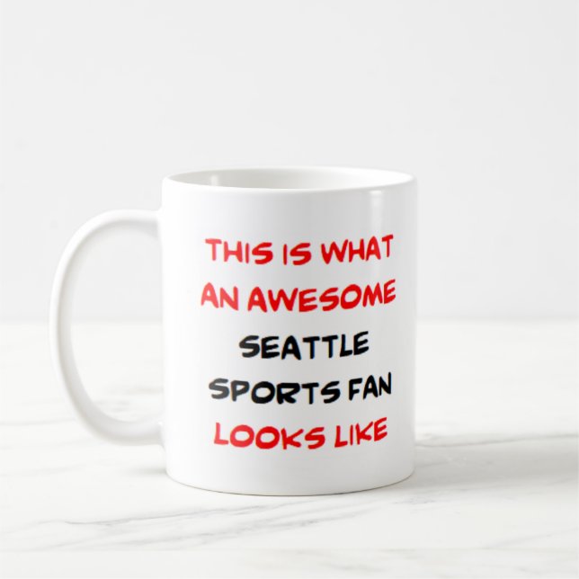 Seattle-Sport-Fan, phantastisch Kaffeetasse (Links)