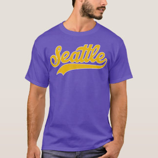 Seattle Sports Jersey Style Schriftart T-Shirt