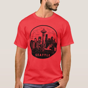 Seattle Stadt Washington USA Mädchen T-Shirt