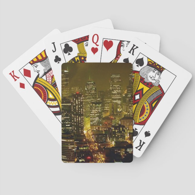 Seattle-Stadtansicht Spielkarten (Rückseite)