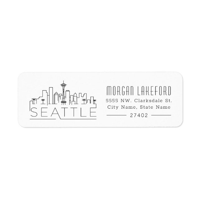 Seattle Stylized Skyline | (Vorne)