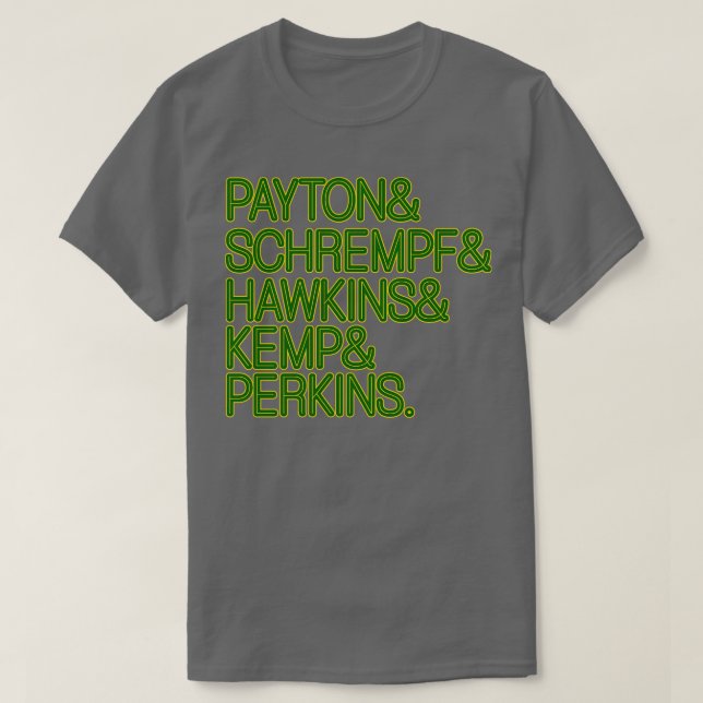 Seattle SuperSonics Retro 90er Lineup Fan Art T-Shirt (Design vorne)