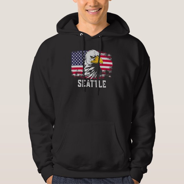 Seattle Usa Hoodie (Vorderseite)
