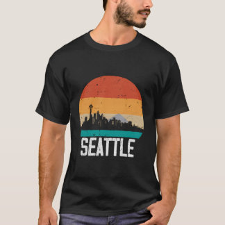Seattle Usa Sunset Skyline Seattle T-Shirt