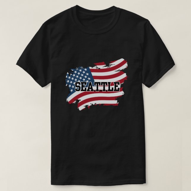 Seattle USA T-Shirt (Design vorne)