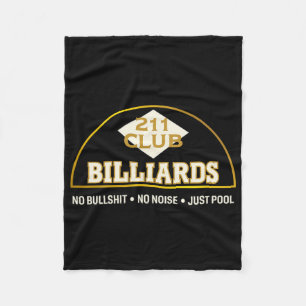 Seattle Vintage Billardhalle 211 Club Logo und Mot Fleecedecke