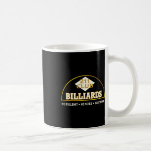 Seattle Vintage Billardhalle 211 Club Logo und Mot Kaffeetasse