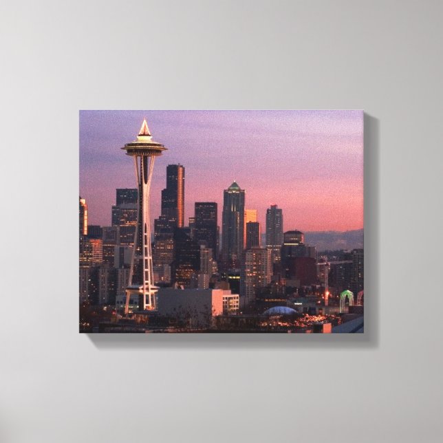 Seattle vom Kerry Park. Leinwanddruck (Vorderseite)