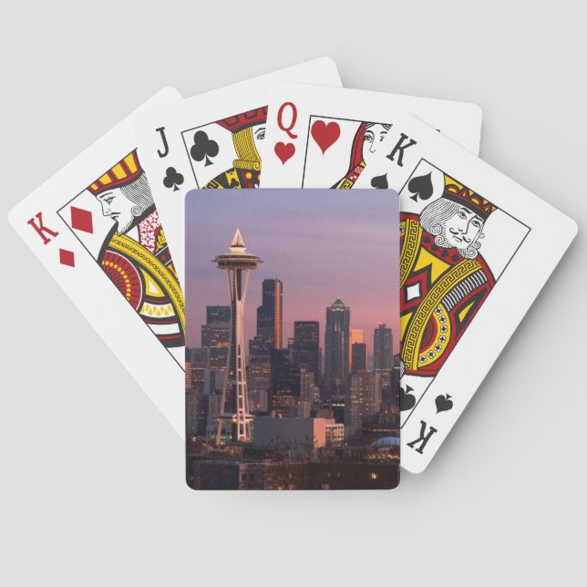 Seattle von Kerry-Park Spielkarten (Rückseite)