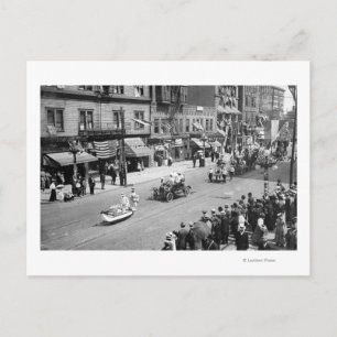 Seattle, WA Forth Jul Parade on Seneca Postkarte