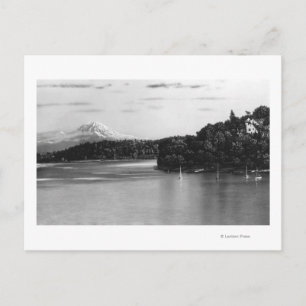 Seattle, WA Lake Washington View und Rainier Postkarte