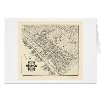 Seattle, WA panoramische Karte - 1903