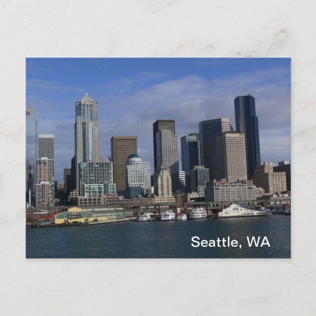 Seattle WA, Postcard Postkarte (Vorderseite)